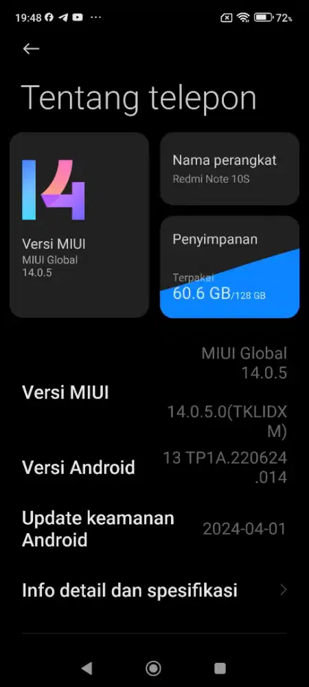 Redmi Note 10S MINUS