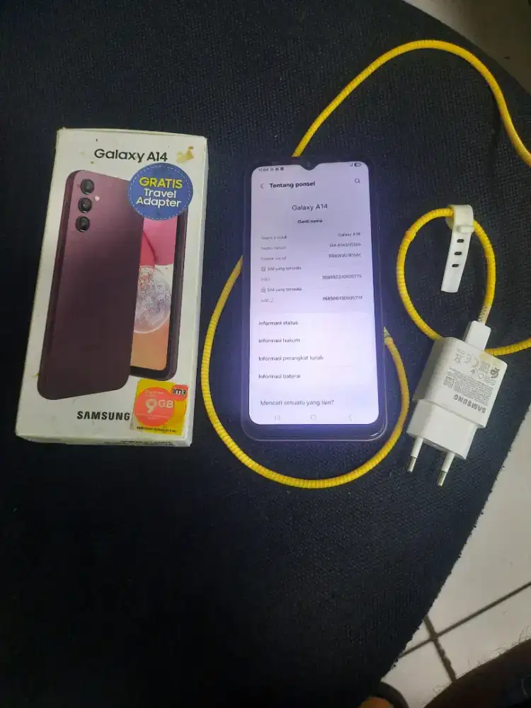 Samsung A14 4G 4/128 lengkap minus