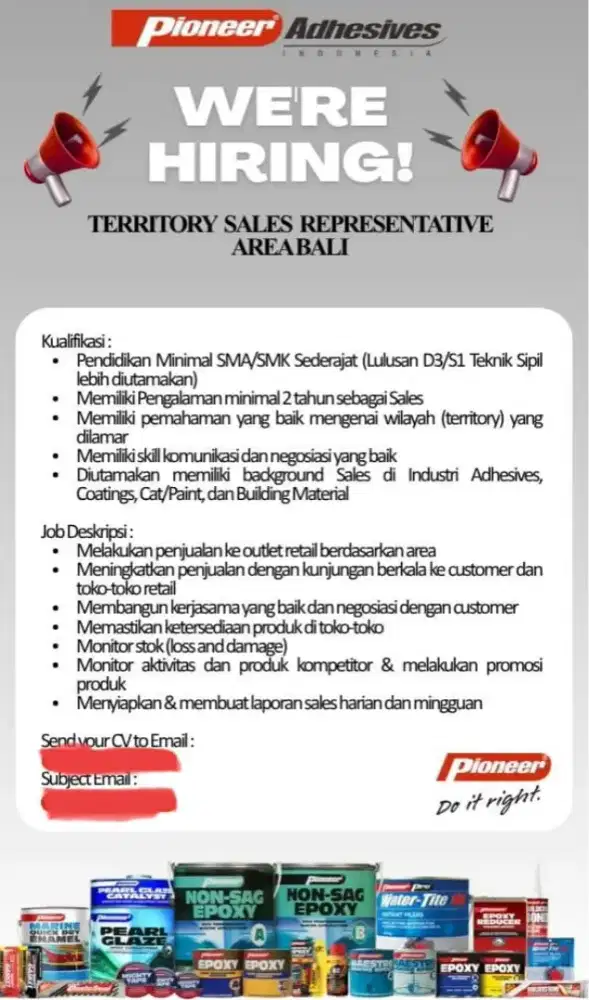 Lowongan kerja sales