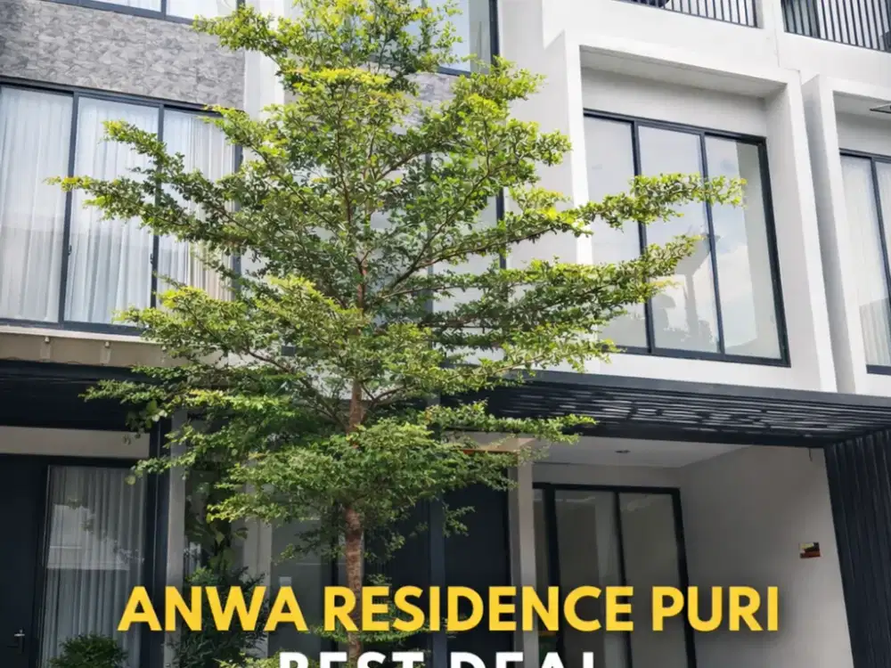 Best Deal ! Rumah 3Lt Anwa Residence Puri Cluster Yarra Siap Huni