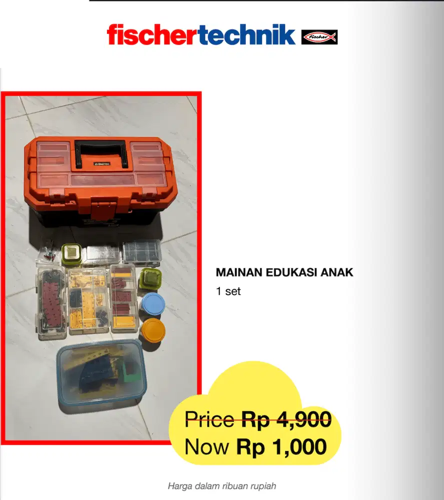 BANTING HARGA Mainan Edukasi fischer technik