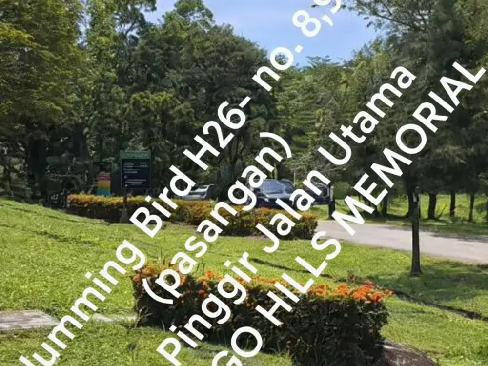 Over makam pasangan keyakinan Kristen / Katolik di San Diego Hills, Humming Bird H26