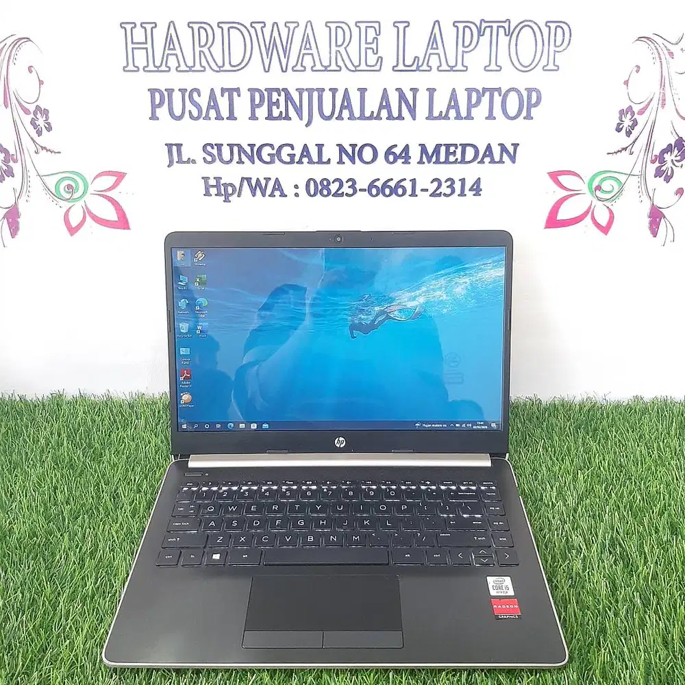 LAPTOP GAMING HP 14S CORE I5-10210U RAM 8GB SSD 500GB VGA AMD 2GB