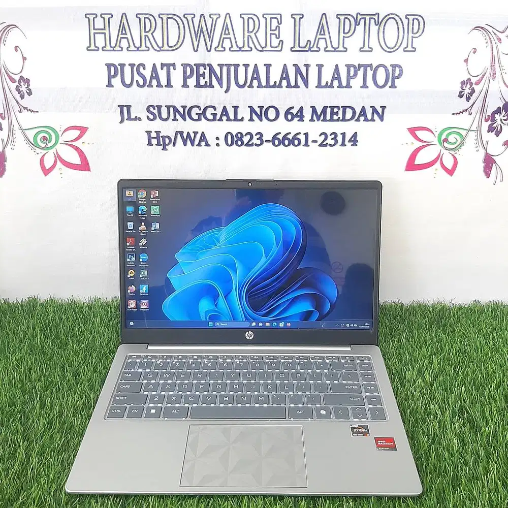 LAPTOPGRANSI SAMPE APRIL2027 HP14 AMD RYZEN 3 7320U RAM 8GB NVME 512GB