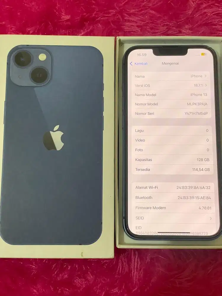 Iphone 13 blue 128gb ibox PA/A