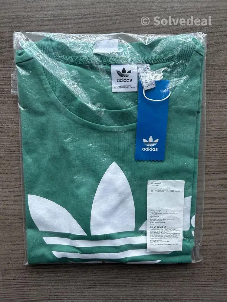 Kaos Adidas Adicolor Trefoil Tee Original — Baru Size L Limited
