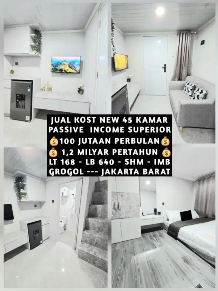 JUAL KOST KOSAN KOSTAN BARU AREA GROGOL JAKARTA BARAT