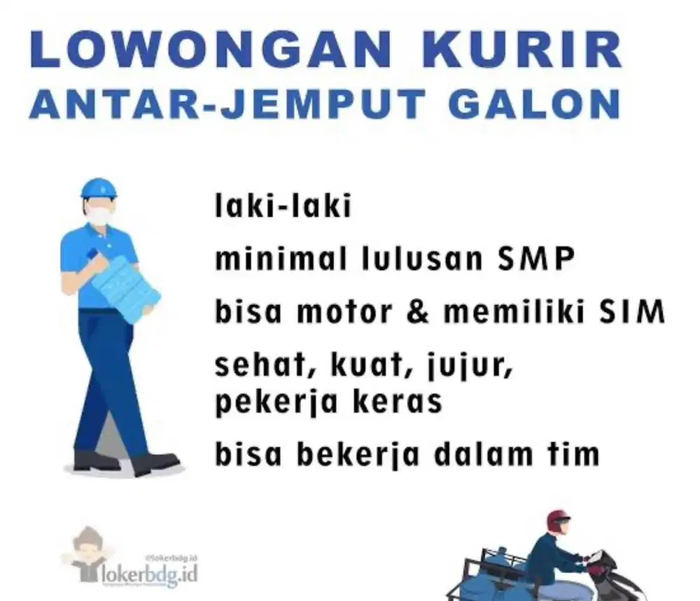 kurir galon perumahan