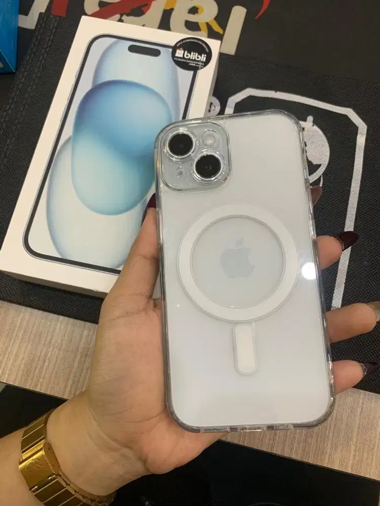 CONTOH IPHONE 15 BRAND NEW 128GB BLUE