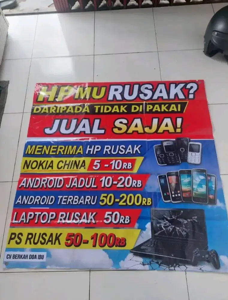 Terima hp rusak mati android dan jadul