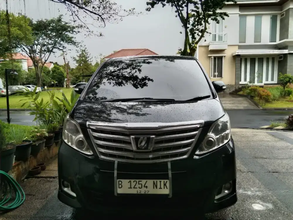 Alphard X 2014 Automatic Hitam Plat B Tangsel