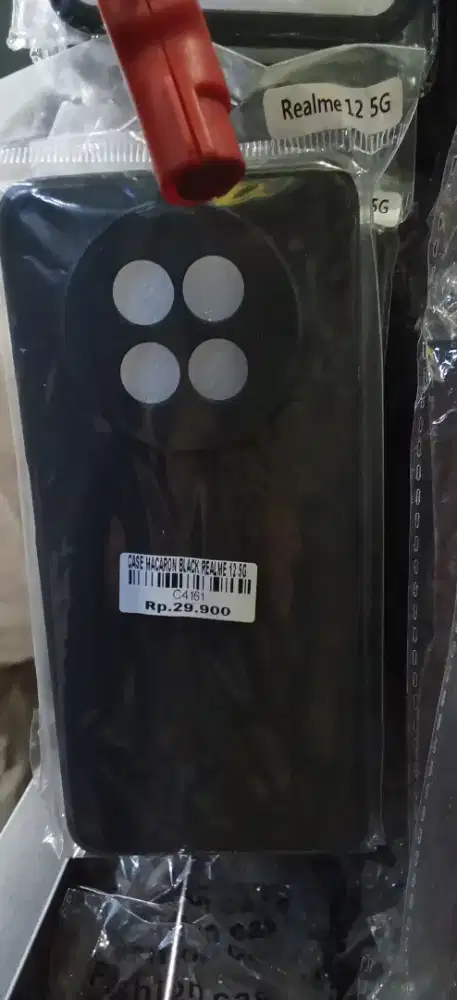 CASE MACARON BLACK REALME 12 ATLANTIS DASYAT