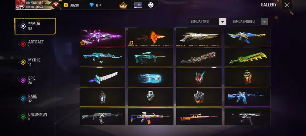 Jual beli akun ff amna dan terpercaya 100%