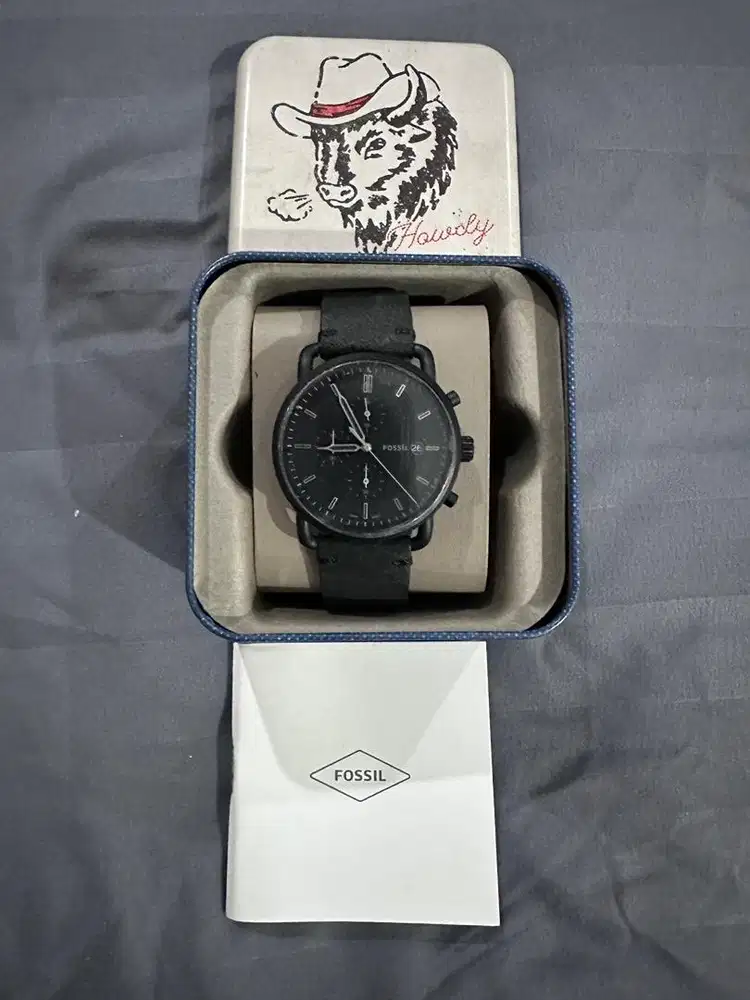 Jam Tangan Pria FOSSIL FS5505 Commuter Black