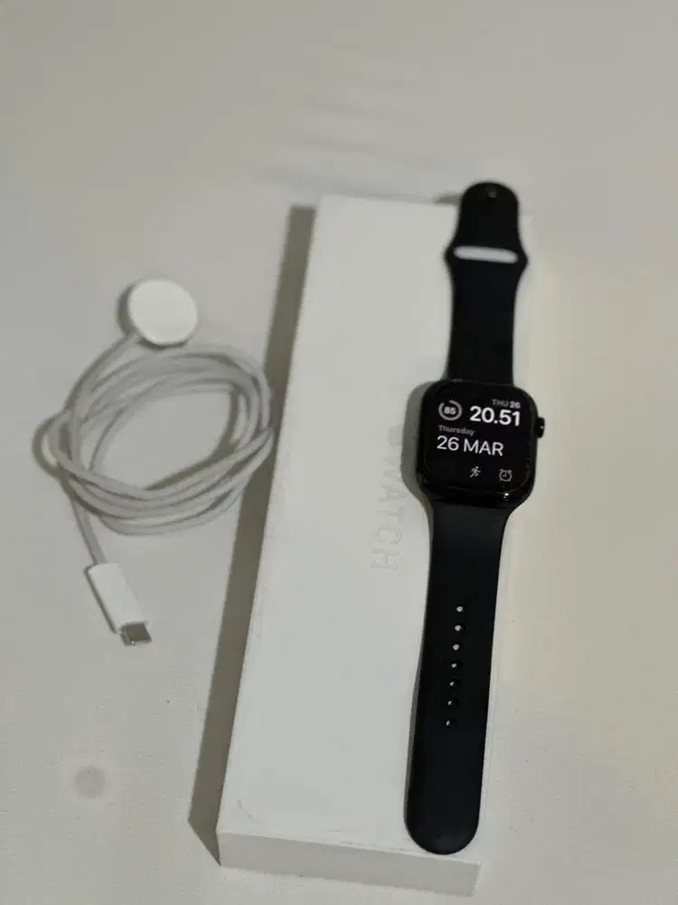 Apple Watch Series 10 46mm Jet Black Sport Band S/M GPS