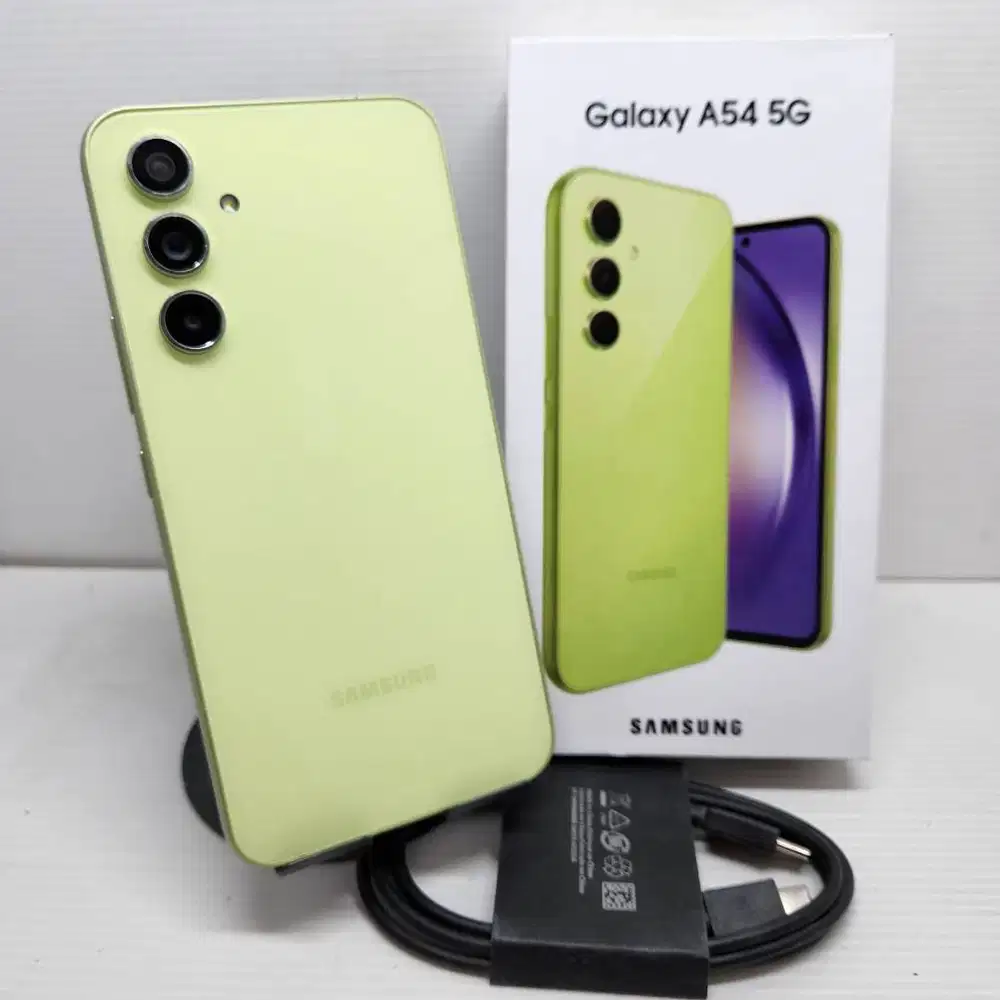 HOT SALE! SAMSUNG GALAXY A54 5G 8/256 LIME SEIN RESMI NO MINUS LENGKAP