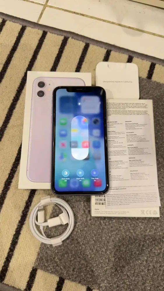 Iphone 11 Purple 128GB Resmi Ibox Lengkap