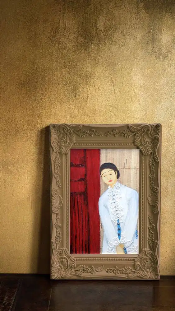 Bismilah, dijual cpt, nego tipis, kry sndri, mix media diatas kanvas