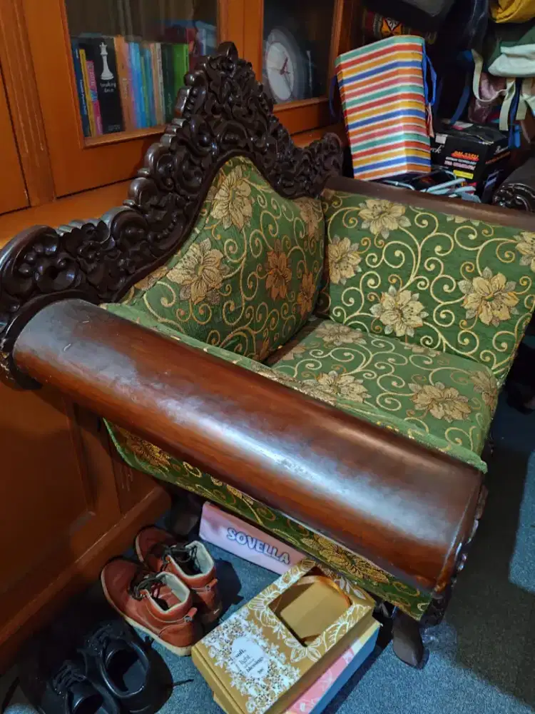 Sofa Kayu Jati Ukiran Jepara