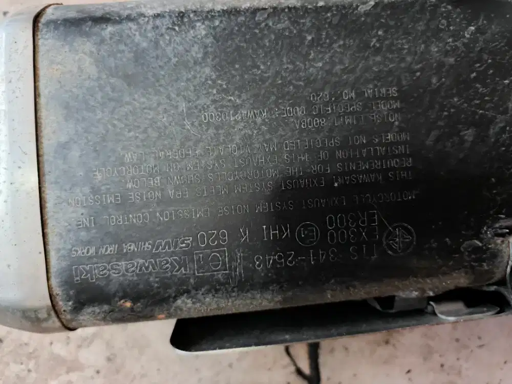 Knalpot standar ninja 250 fi 2014