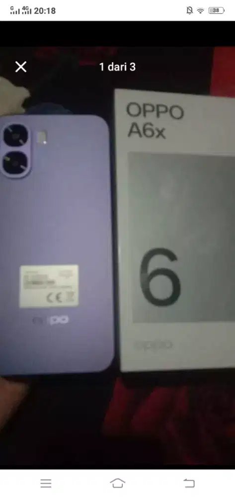 Oppo A6x ungu tua 4/64