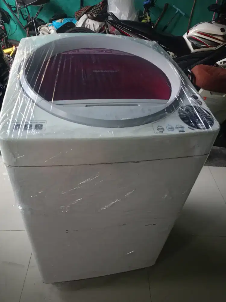 Mesin cuci otomatis Sharp tabung besar muluss siap pakai