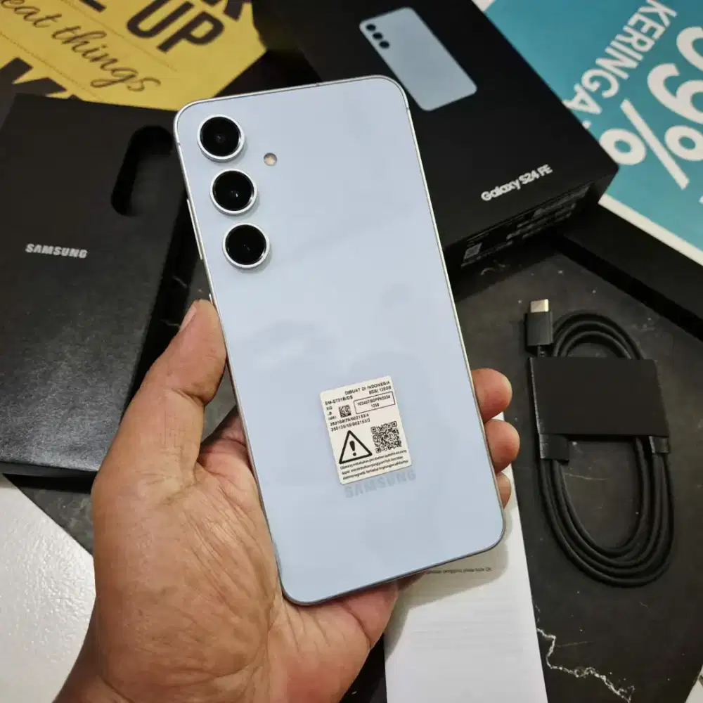 SAMSUNG GALAXY S24 FE 5G 8/128 GB FULSET ORI RESMI EX.SEIN NO MINUS