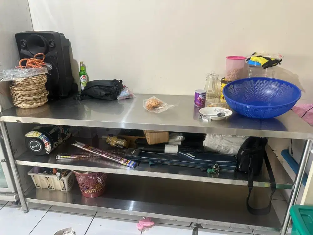 Meja Stainless 3 susun