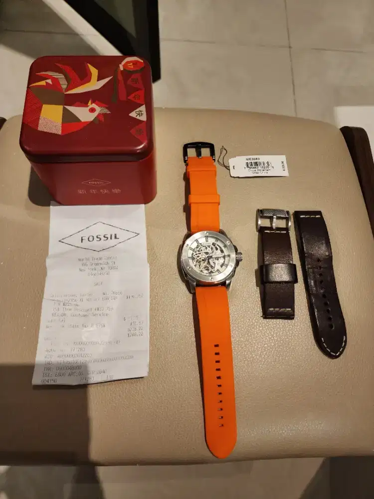 Jual jam tangan fossil automatic ME3083 second