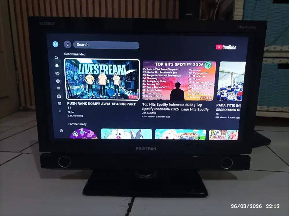 Tv polyrton 20 inch analog + Android box