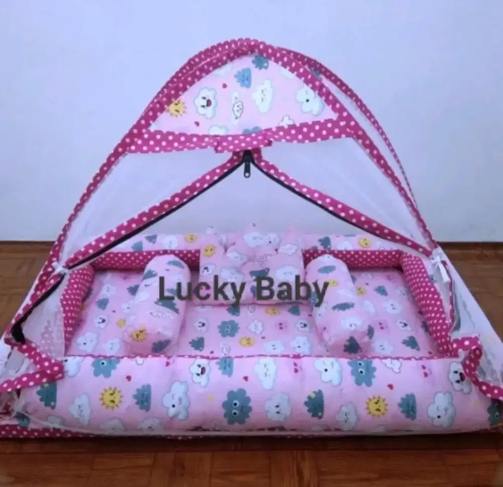 Kasur Bayi Kolam Klambu Motif