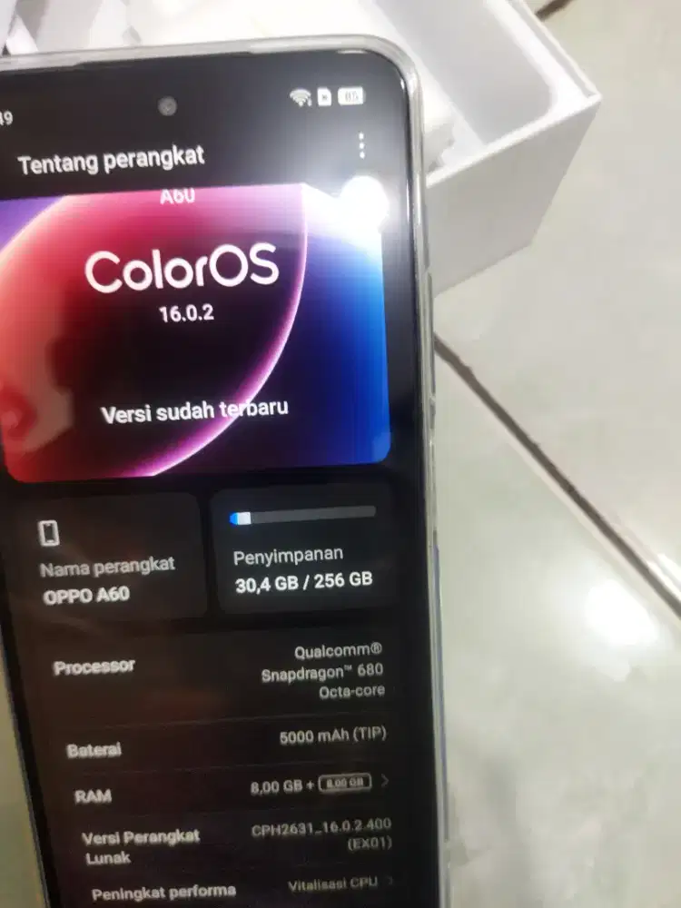 OPPO A60 Ram 8+8(16/256) Like New.