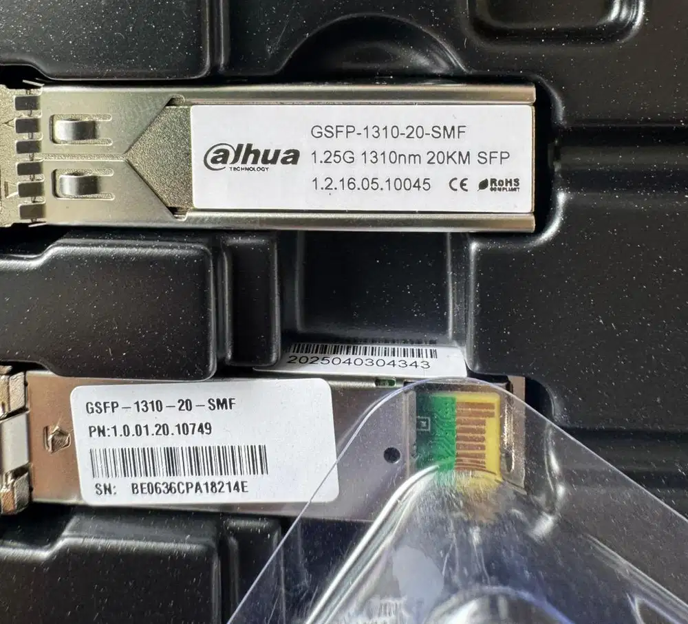 Dahua SFP 1.25G 1310nm 20KM SMF – Stock Banyak / Grosir Murah