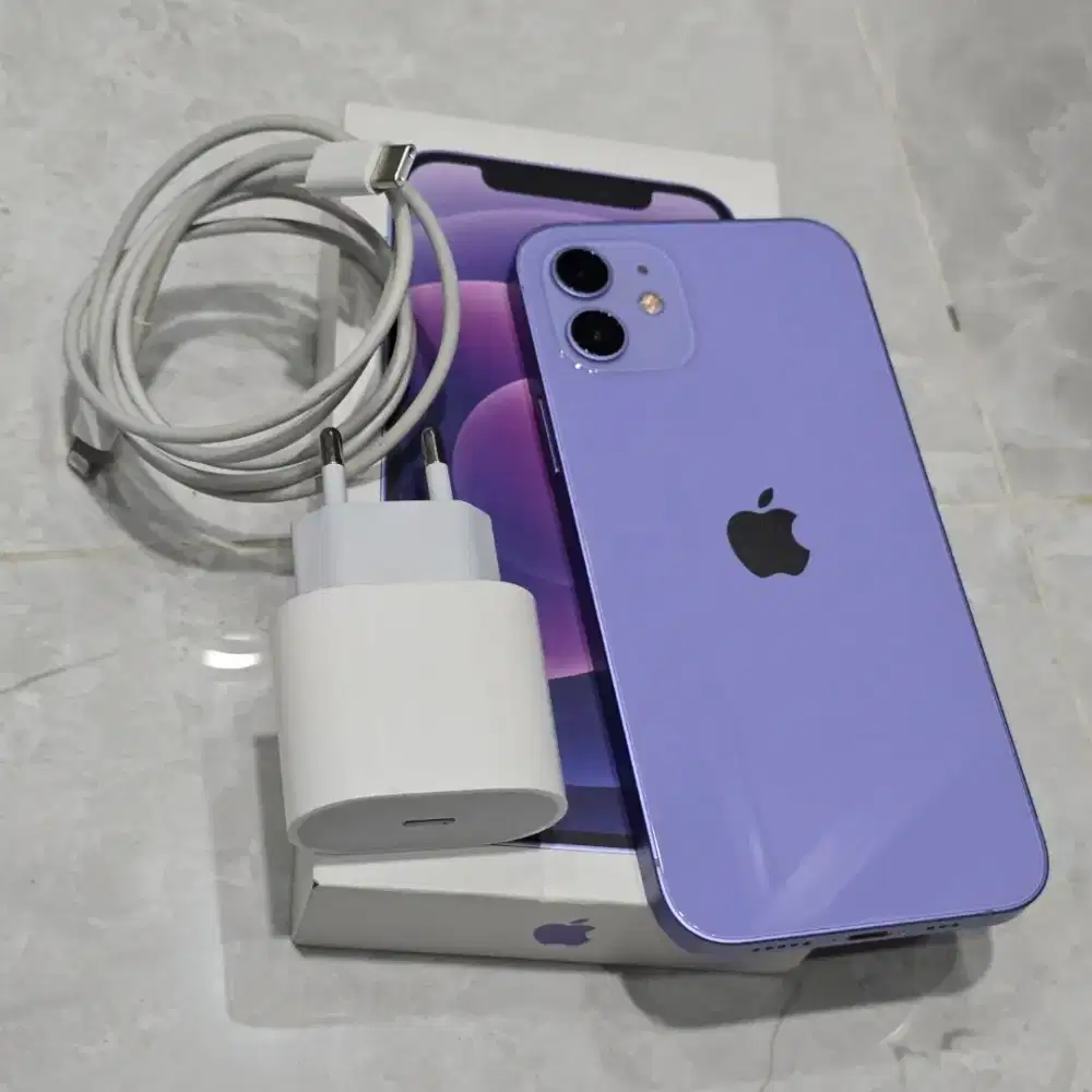 lphone 12 64Gb Mulus lbox Digimap Full Set Purple