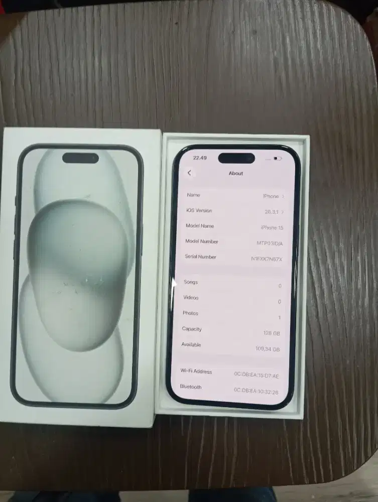 iPhone 15 128Gb iBox Normal Fullset