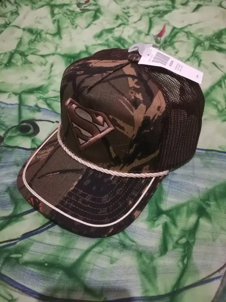 Topi SUPERMAN/ 100% BARU/ Motif Camo/ OSFM (ORIGINAL)