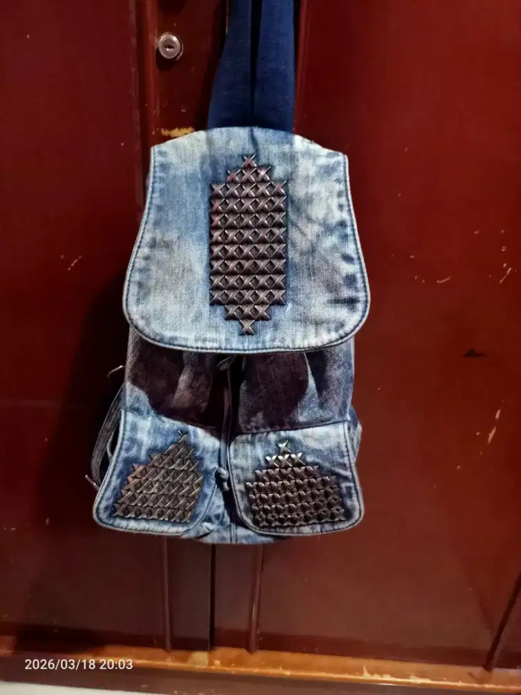 Tas ransel jeans