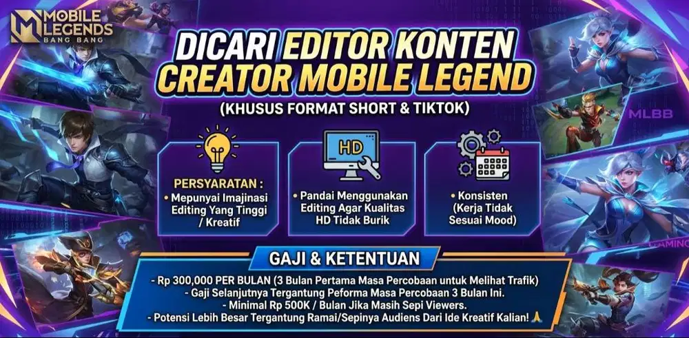 Loker editor Short gameplay mobile legend