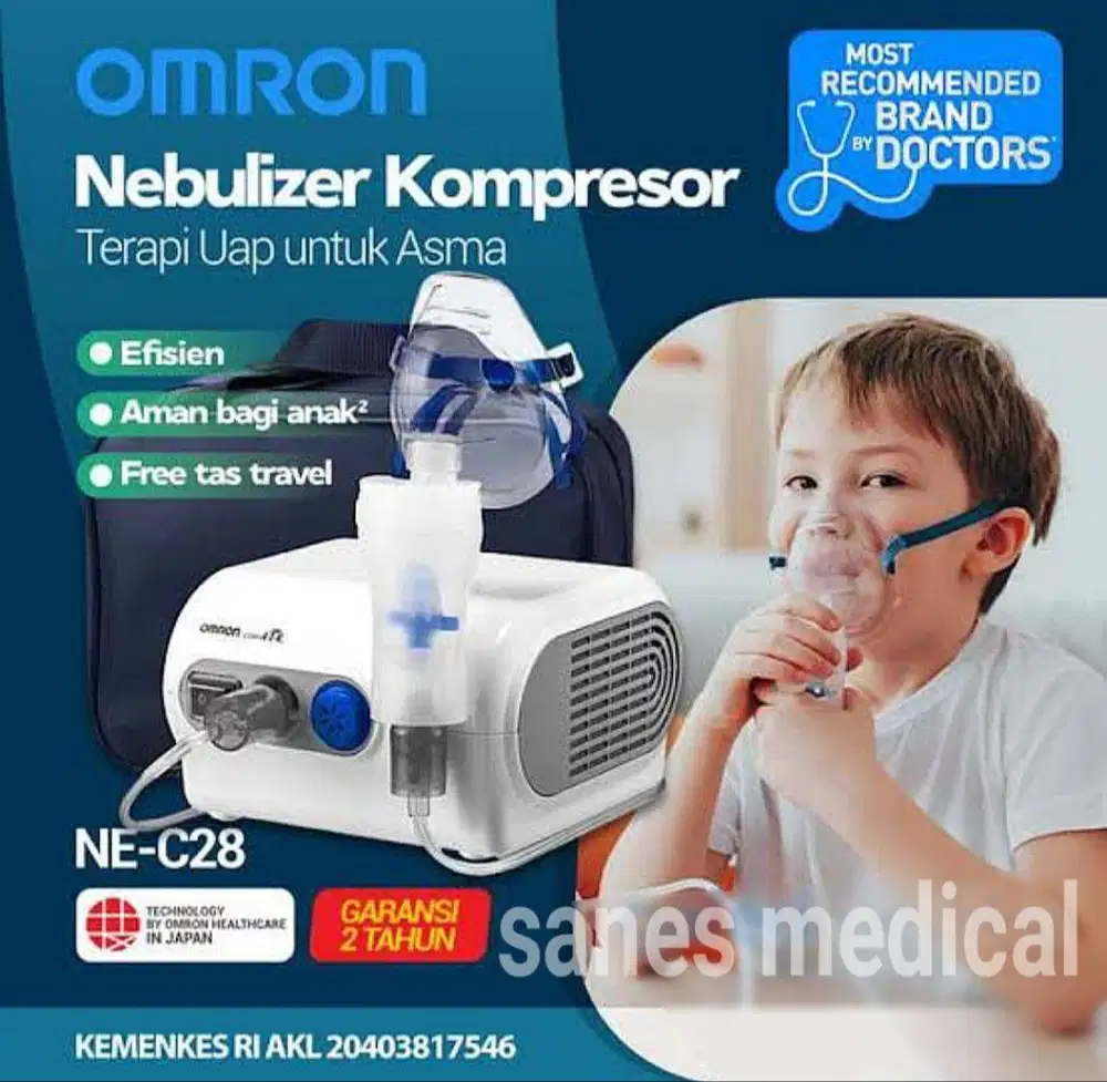 Baru Masker Uap Asma untuk Nebulizer Omron NEC28 dan type lainnya