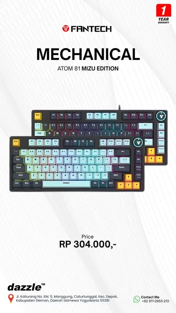 Fantech ATOM81 MK875 Mizu Edition