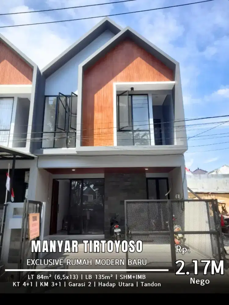 Exclusive Rumah Modern Baru Manyar