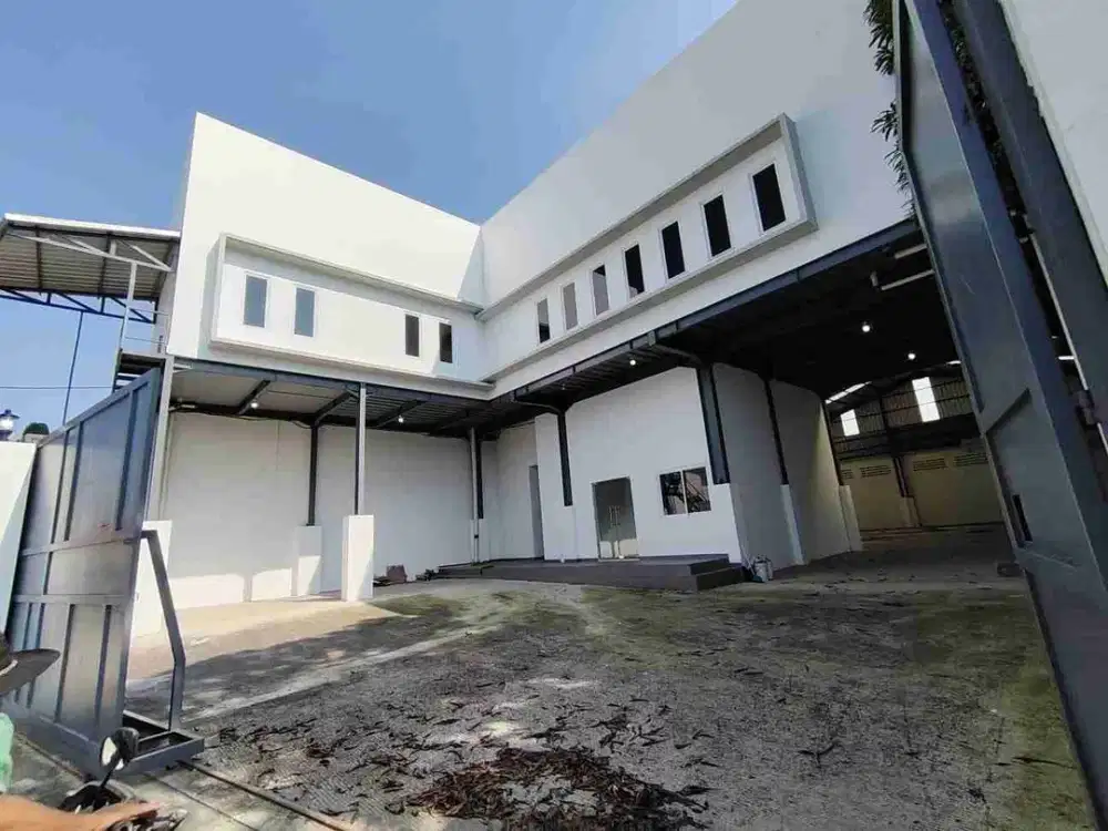 Disewa & dijual gudang bangunan baru kavling dpr neroktog