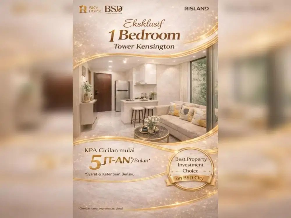 Apartemen Terbaik – 1 Bedroom Eksklusif di BSD City!