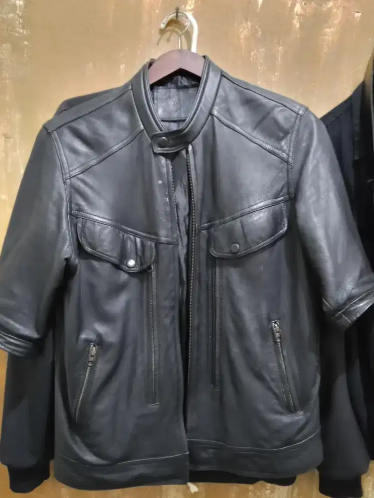 Jaket kulit asli