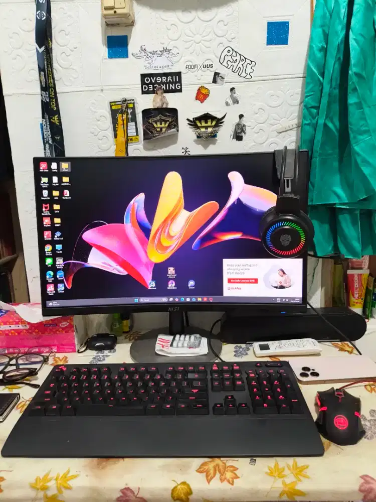 PC Gaming i3 10105F Gen 10th Fullset