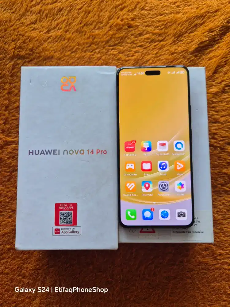 512GB Huawei Nova 14 Pro Baru 1bulan Fulset Ori Nova14pro Nova14 14pro