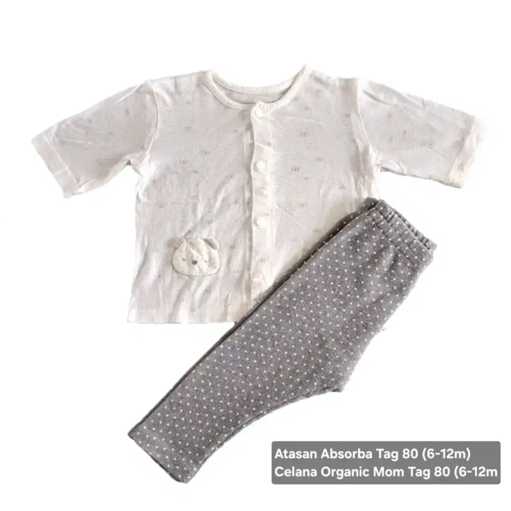 SET Bayi Absorba dan Organic mom Tag 80