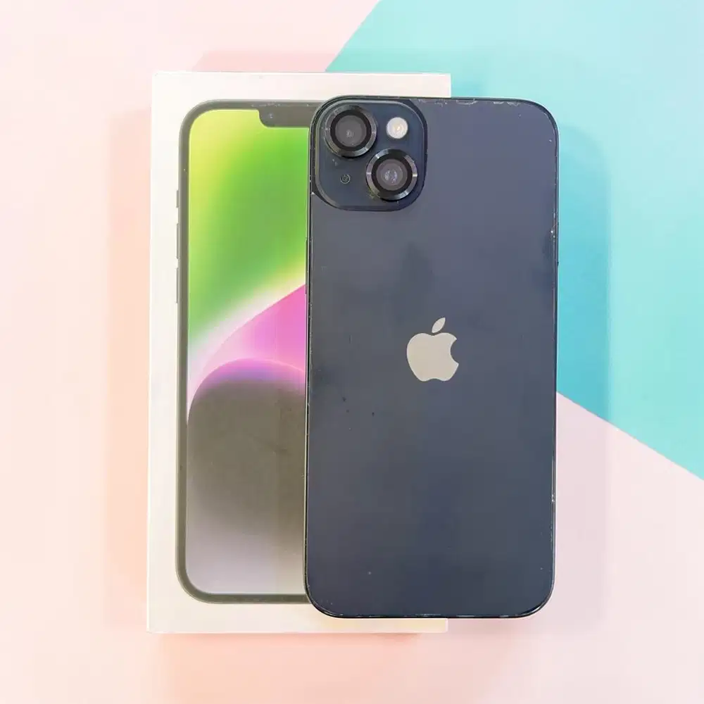 iphone 14 plus 128gb BH82% resmi iBox fulset