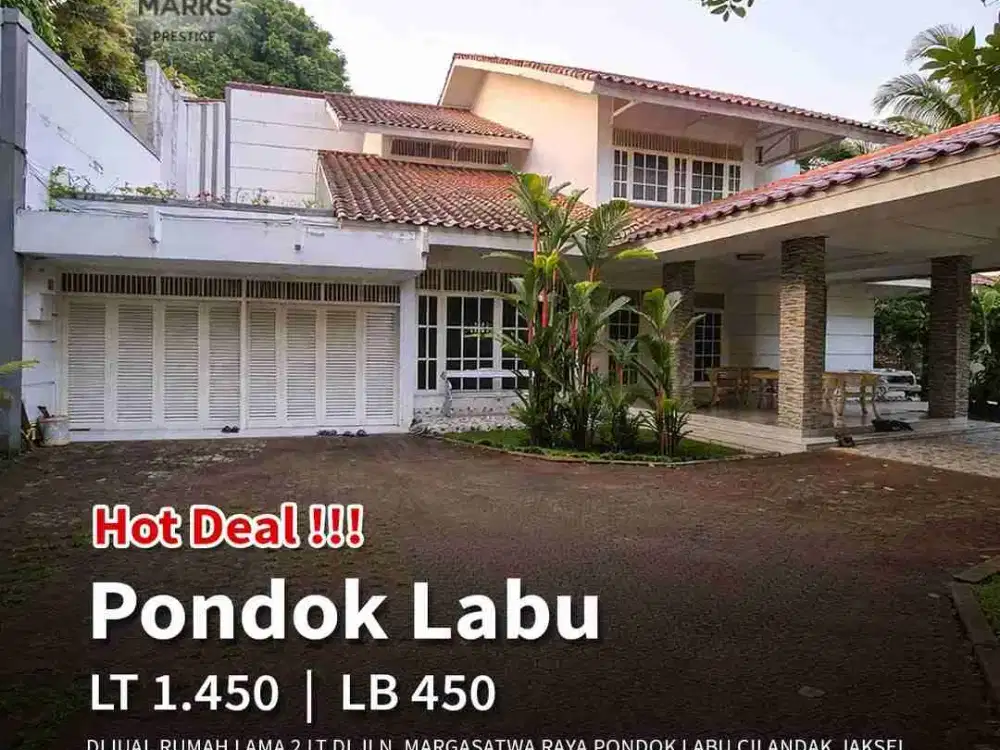 TANAH LUAS 1.450 m² DI CILANDAK!!!
Cuma 24M NEGO — jarang ada
Rumah + kebun buah + kolam renang
Cocok untuk rumah mewah / villa / investasi
Muat 10 mobil (carport besar)
Area premium Margasatwa – Pondok Labu
Properti langka di Jalan Margasatwa Raya, Pondo