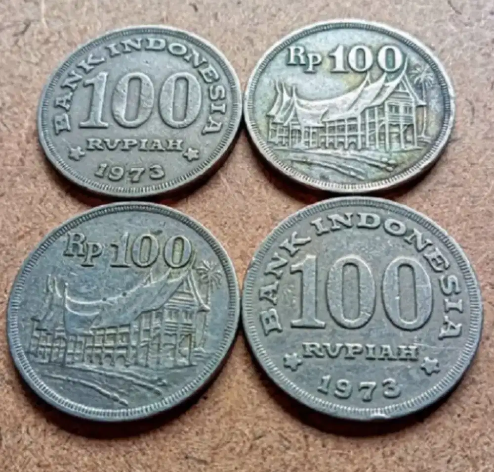 Koin kuno 100 rupiah 1973